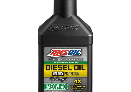 Diesel oil bottle with green cap.
