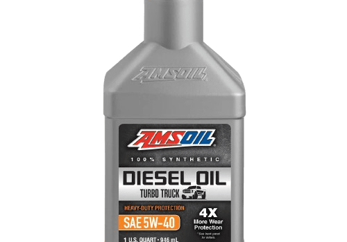 Diesel oil bottle with orange cap.