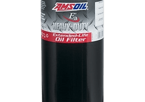 Black extended-life heavy-duty oil filter.