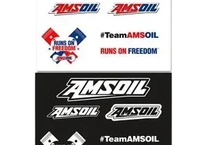 AMSOIL logos and "Runs on Freedom" text.
