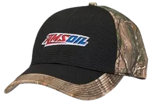 Black and camo cap with AMSOIL logo.
