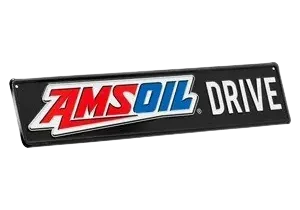 AMSOIL DRIVE logo on black background.