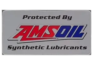 AMSOIL Synthetic Lubricants logo on sign.