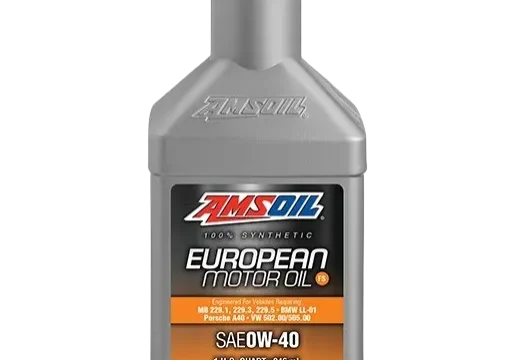 Motor oil bottle with orange cap.