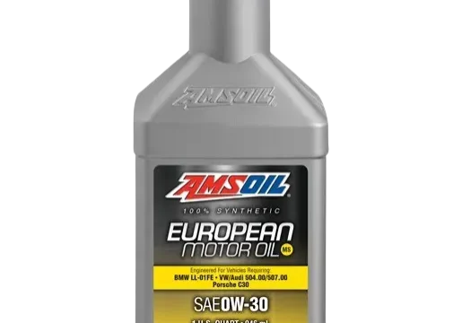 Amsoil European motor oil bottle, SAE 0W-30.