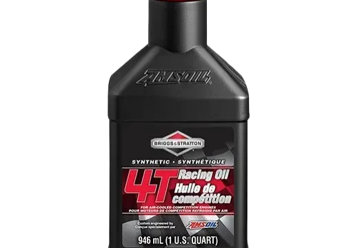 Briggs & Stratton synthetic racing oil bottle.