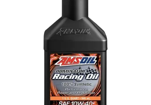 AMSOIL synthetic racing oil bottle, SAE 10W-40.