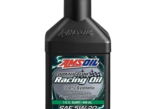 AMSOIL Dominator Racing Oil bottle, 5W-20.