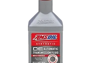 Amsoil automatic transmission fluid bottle.