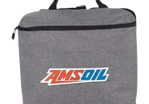 Gray bag with AMSOIL logo and handle.
