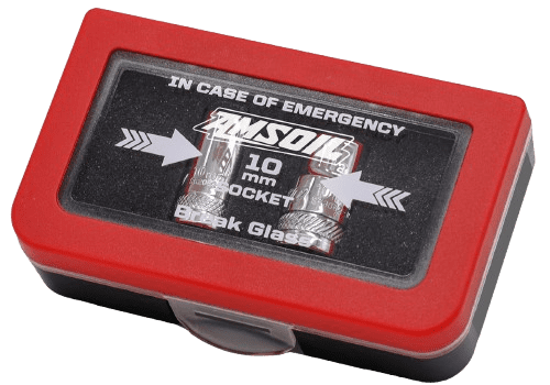 Emergency 10mm socket in red case.