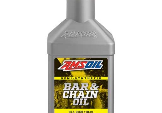 AMSOIL bar and chain oil bottle.