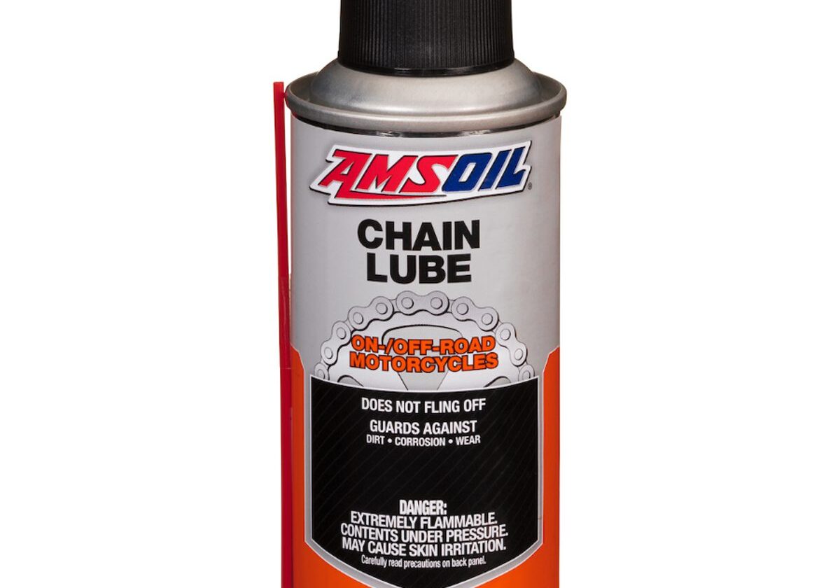 AMSOIL chain lube spray can.