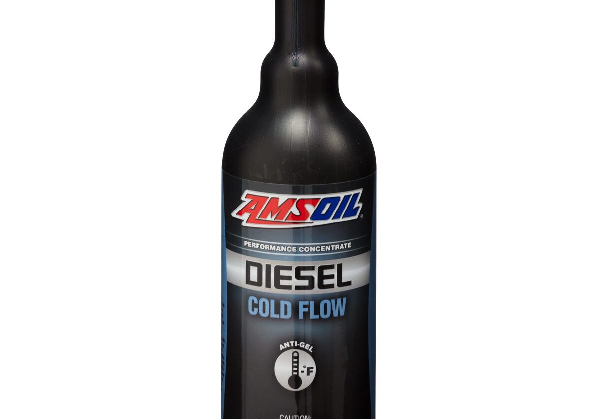 Amsoil Diesel Cold Flow additive bottle.