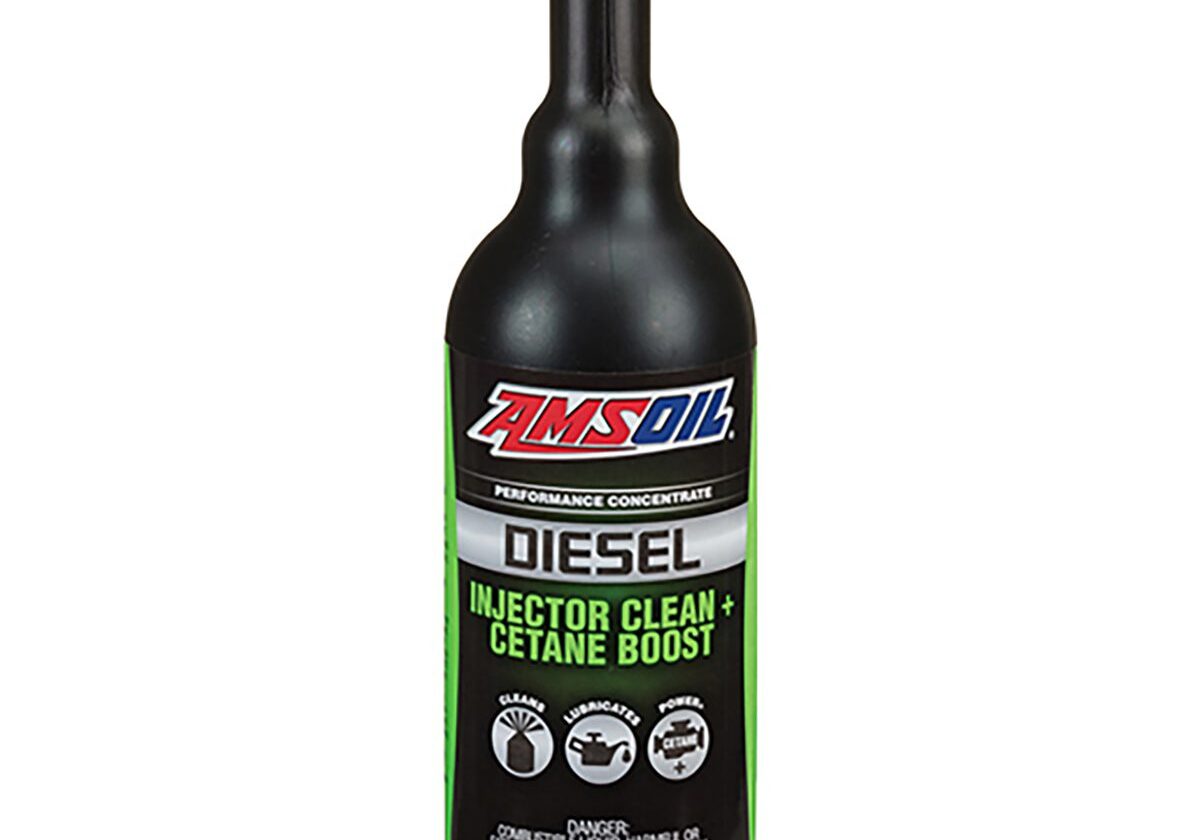 Amsoil diesel injector cleaner bottle.
