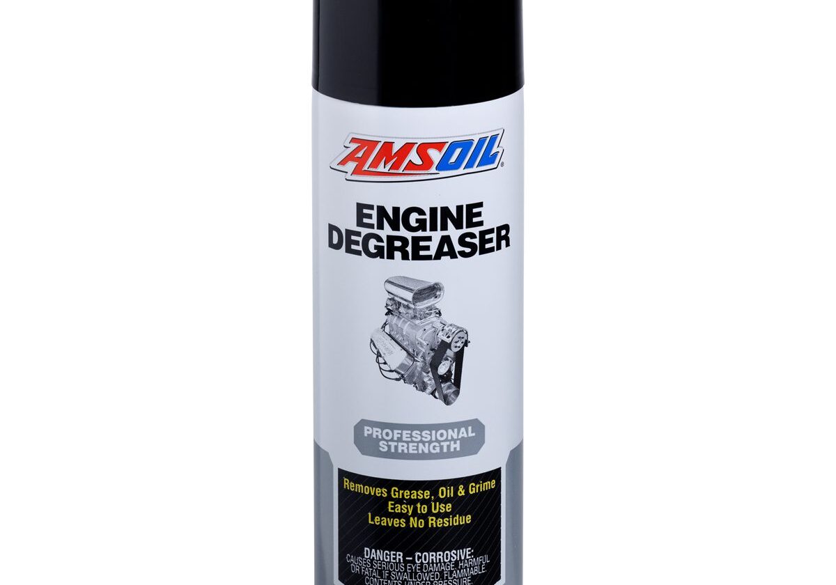 AMSOIL engine degreaser spray can.