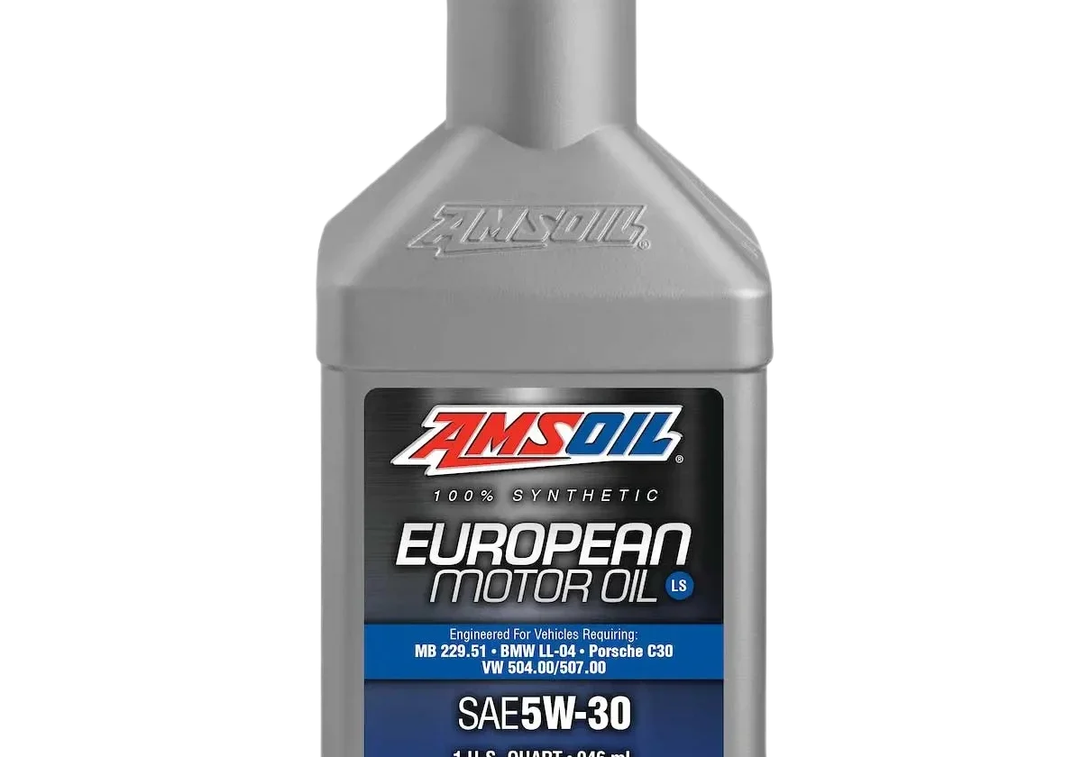 Amsoil European motor oil bottle, SAE 5W-30.