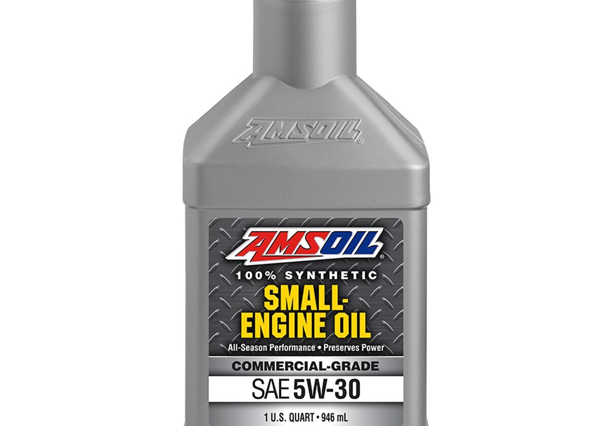 AMSOIL small engine oil bottle.