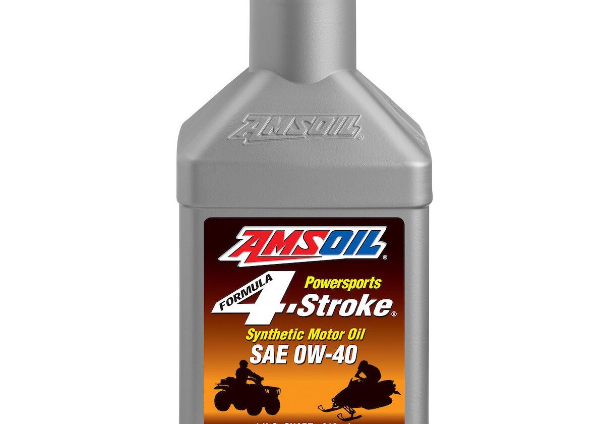 Amsoil synthetic motor oil bottle.