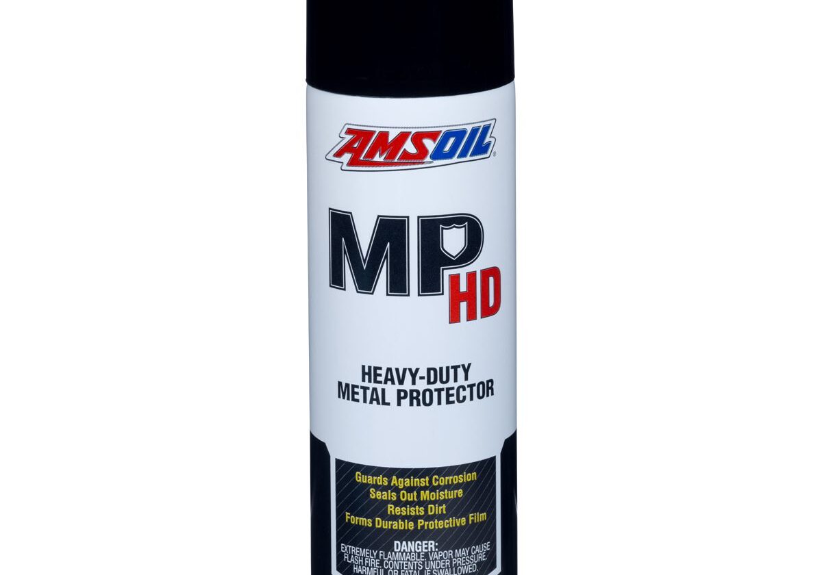 Amsoil heavy-duty metal protector spray can.