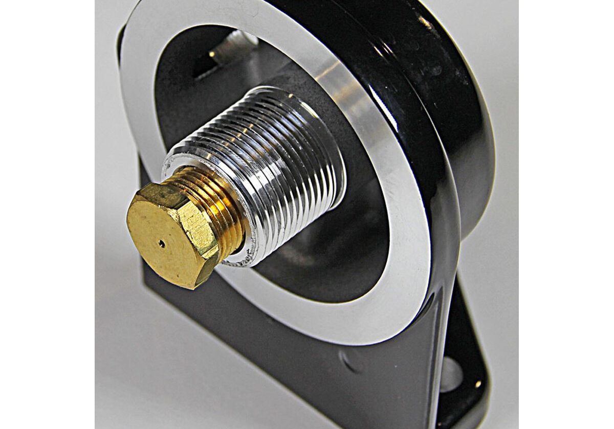 Metallic mechanical part with threaded component.