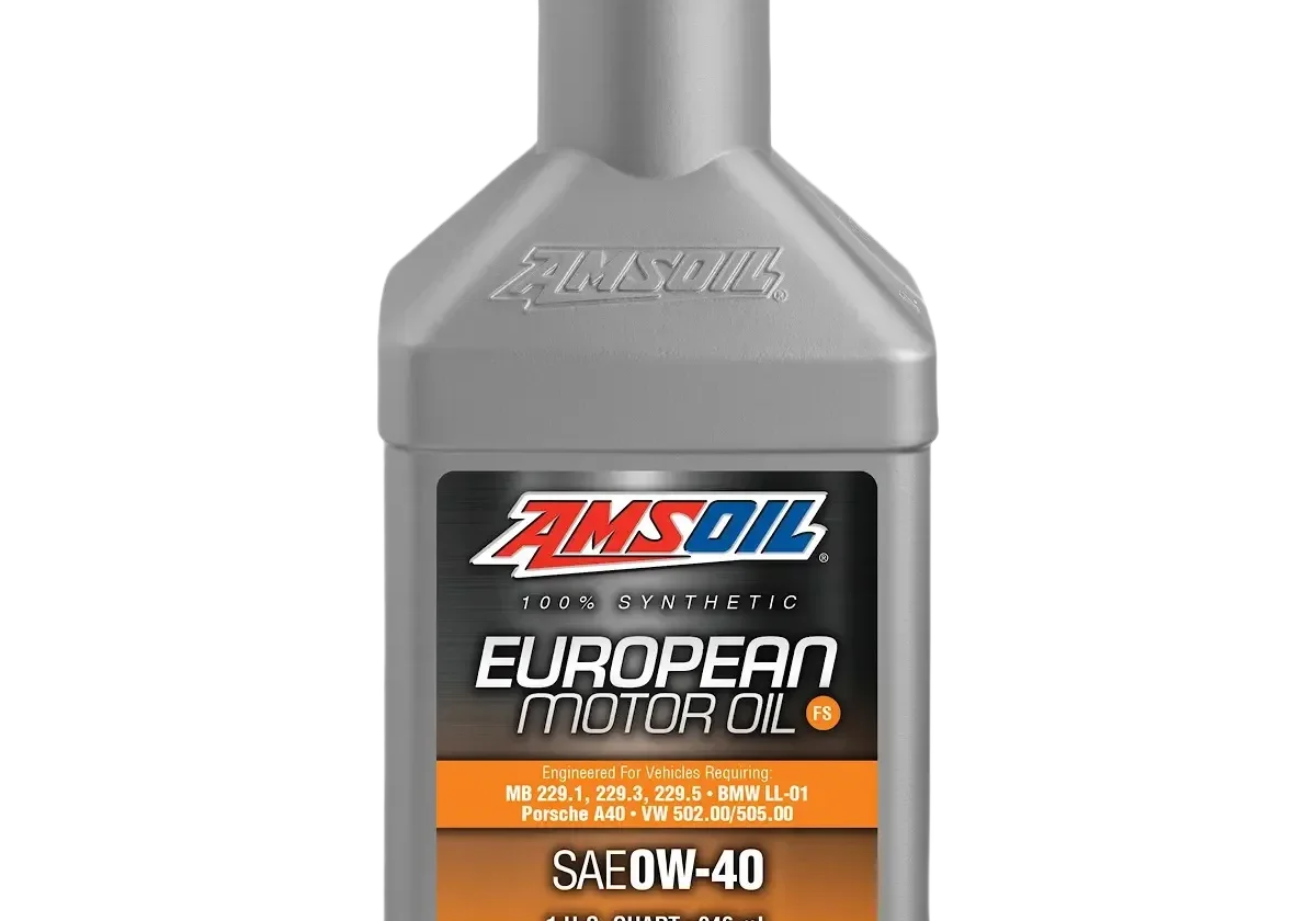 Synthetic European motor oil bottle, SAE 0W-40.