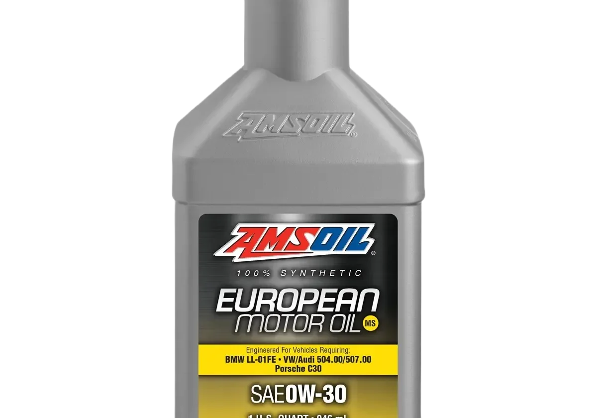 AMSOIL European motor oil bottle, SAE 0W-30.