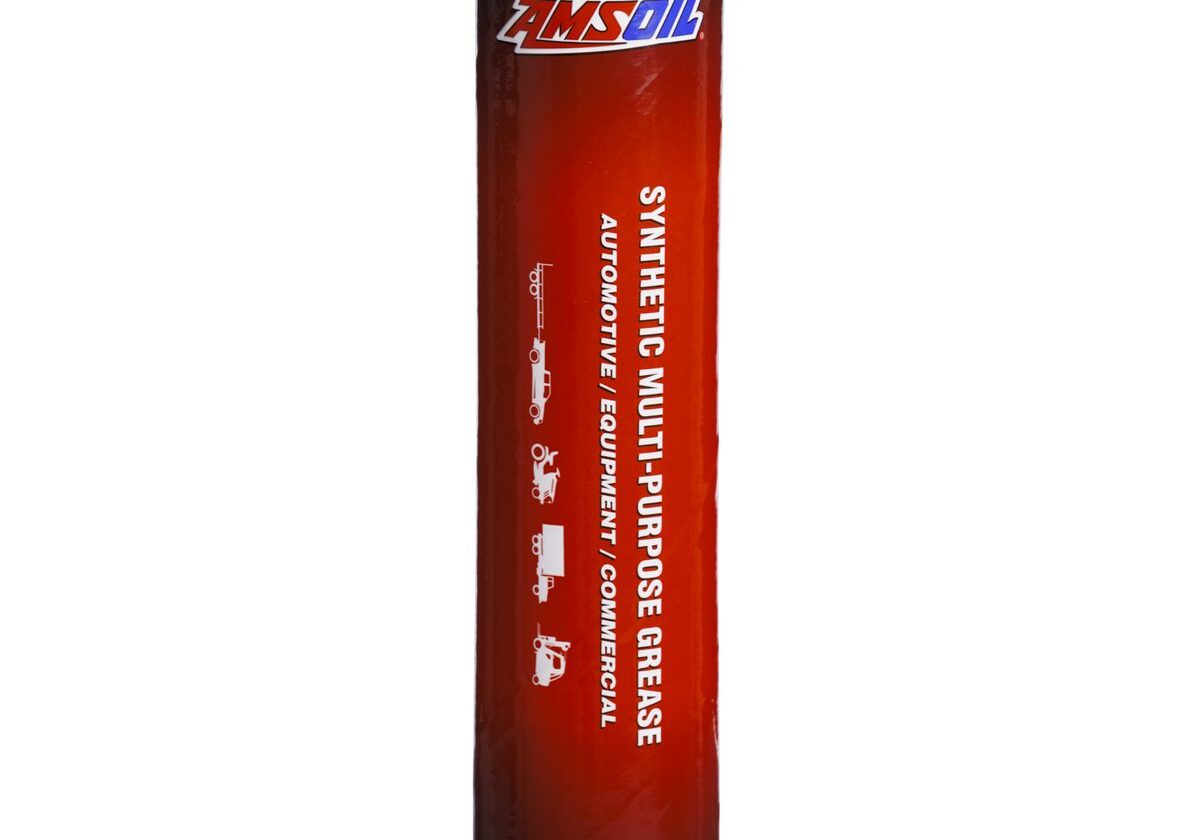 Red AMSOIL multipurpose synthetic grease tube.