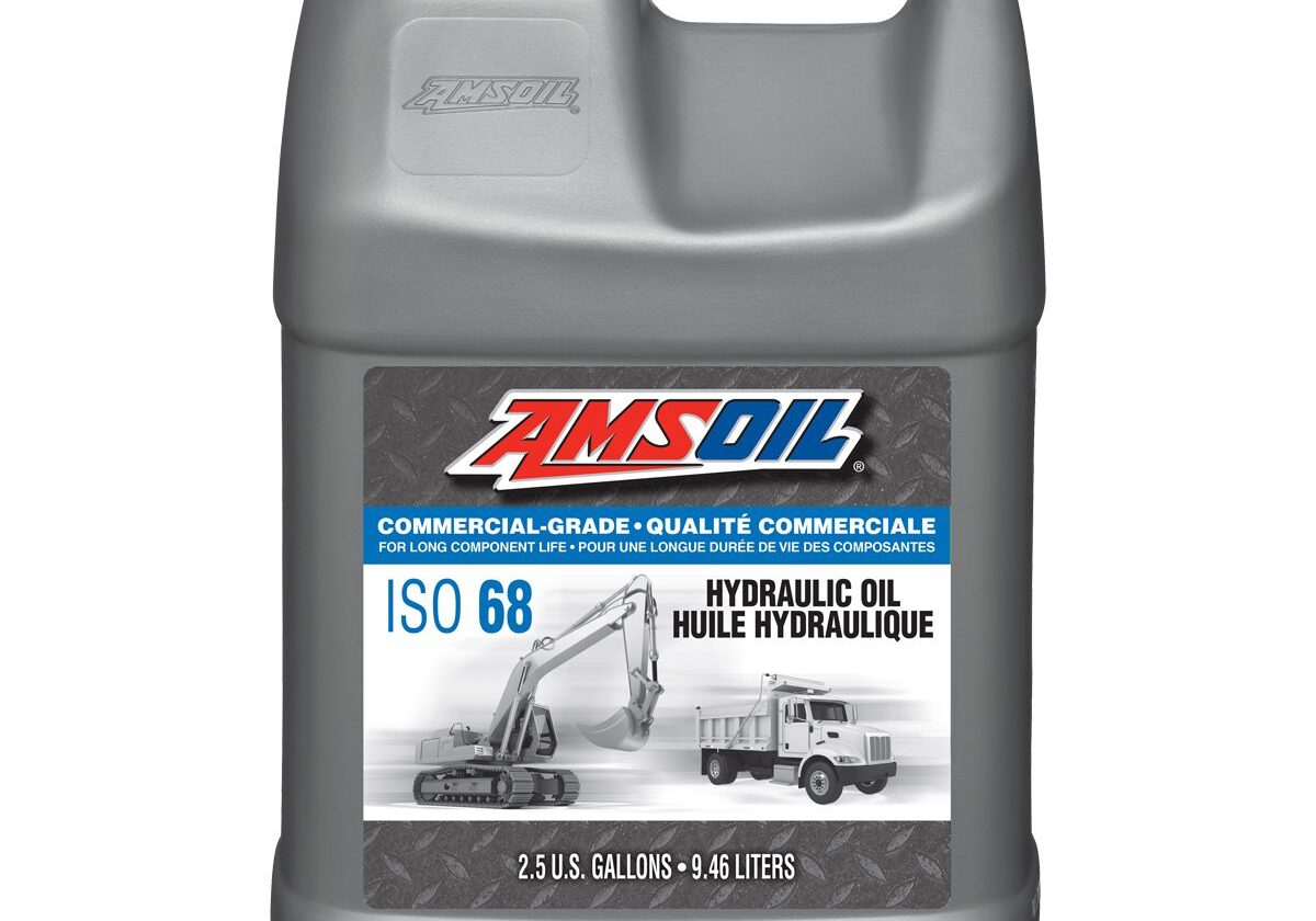AMSOIL hydraulic oil container, ISO 68.