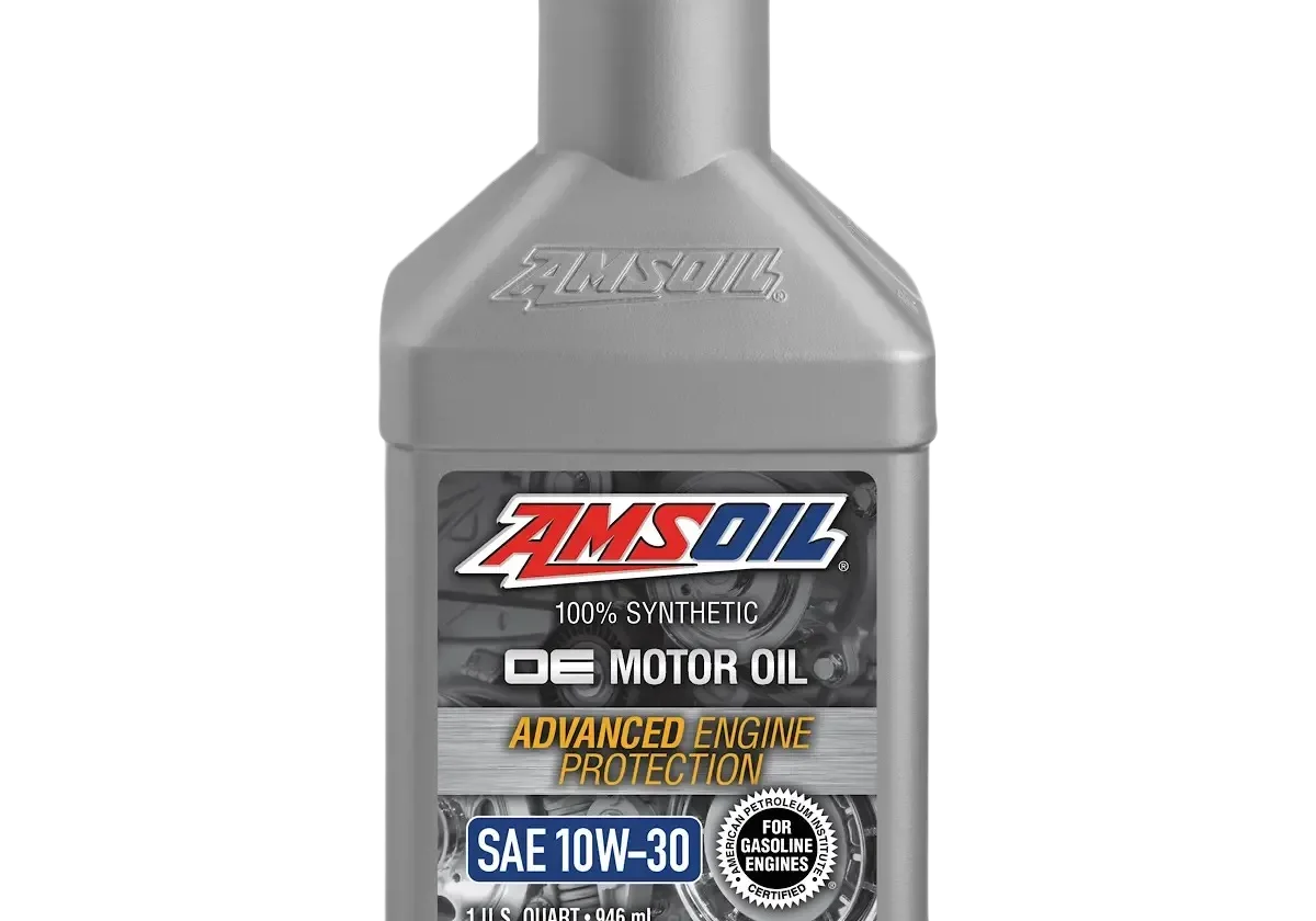 AMSOIL synthetic motor oil bottle, SAE 10W-30.