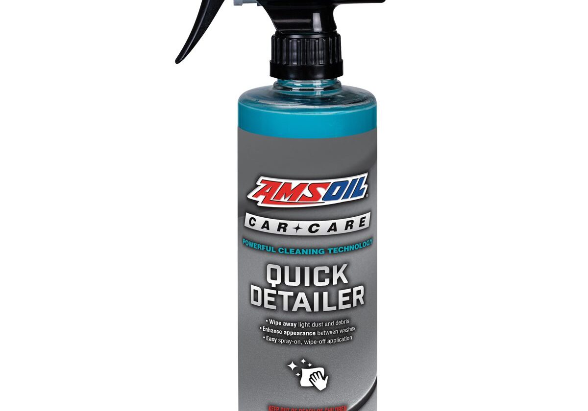 Spray bottle of Amsoil Quick Detailer.
