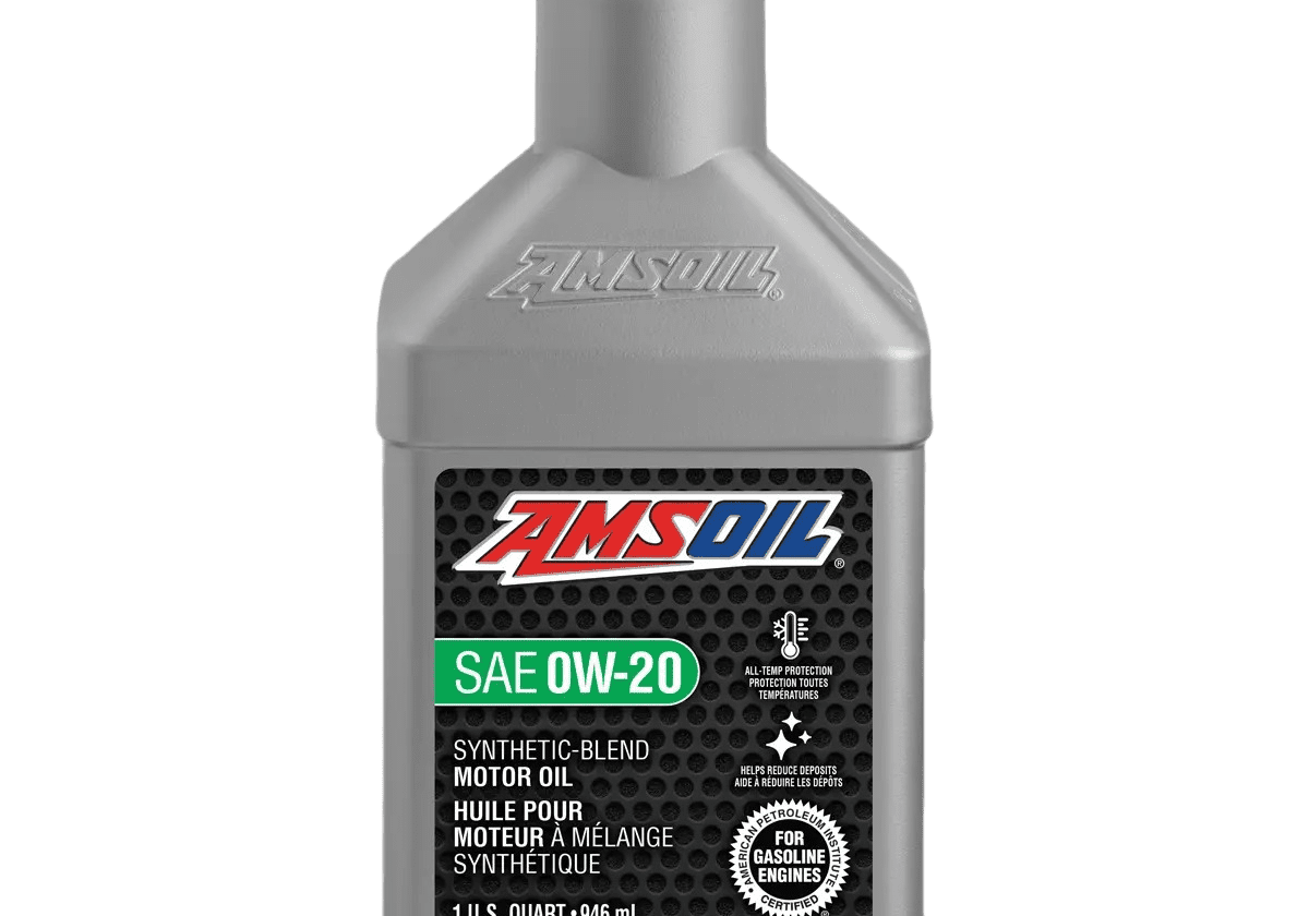 Amsoil SAE 0W-20 synthetic motor oil.
