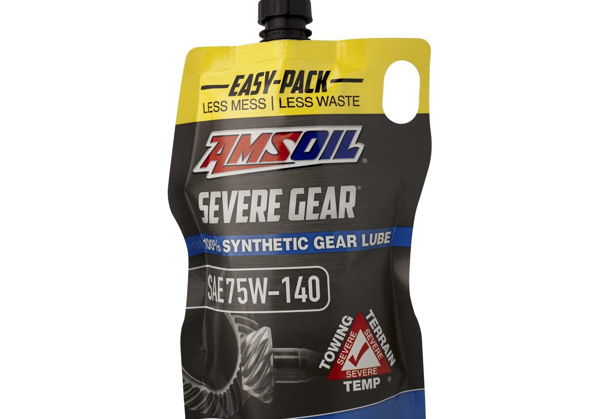 AMSOIL Severe Gear synthetic lube pouch.