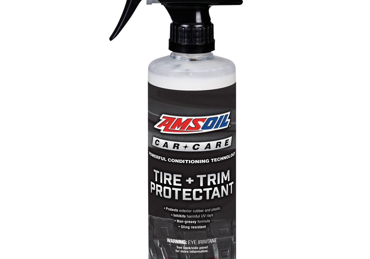 Tire and trim protectant spray bottle.
