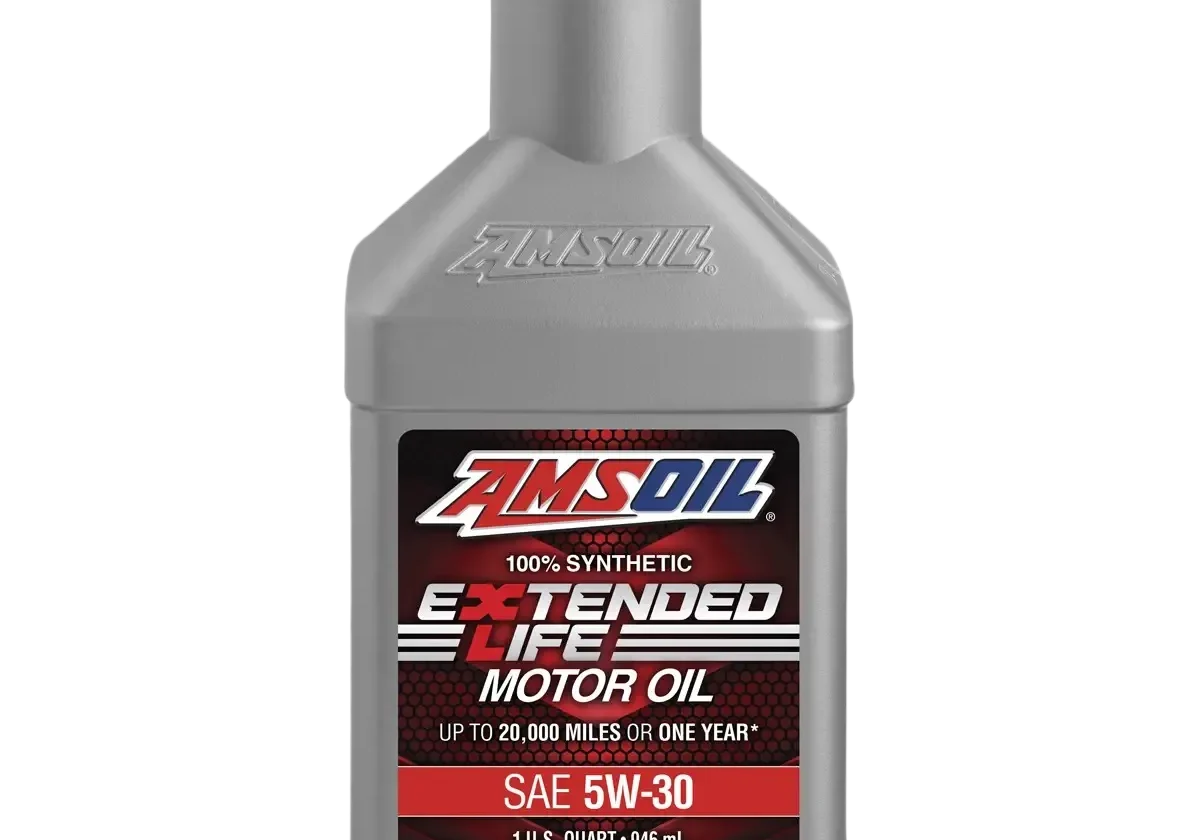 Amsoil synthetic motor oil bottle, 5W-30.