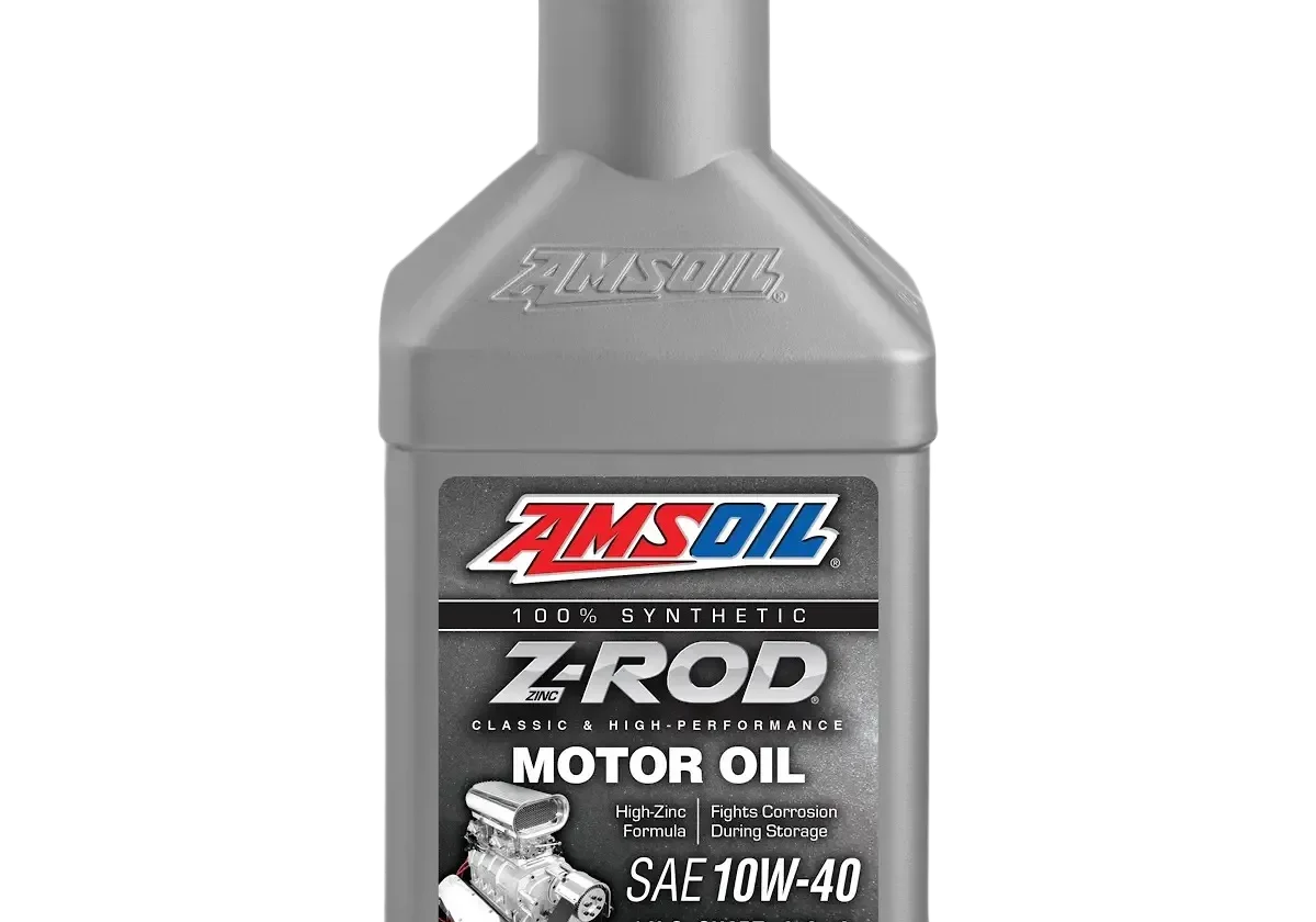 Amsoil Z-ROD motor oil bottle.