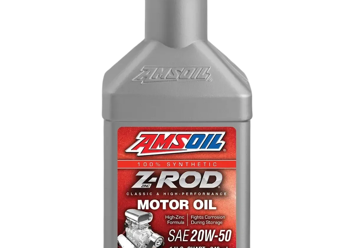 AMSOIL Z-ROD motor oil bottle.