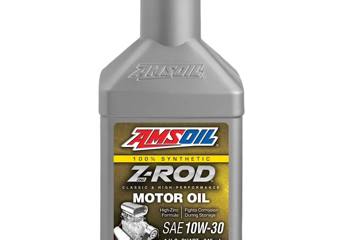 AMSOIL Z-ROD motor oil bottle.